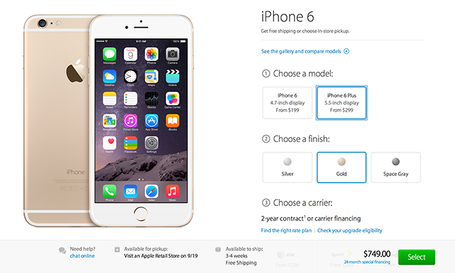 photo of iPhone 6, iPhone 6 Plus preorder delivery dates slip as AT&T sees biggest-ever pre-sale launch image
