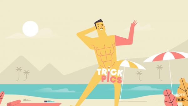 photo of Pornhub launches TrickPics for iOS, an AR photo filter for censoring nude selfies image