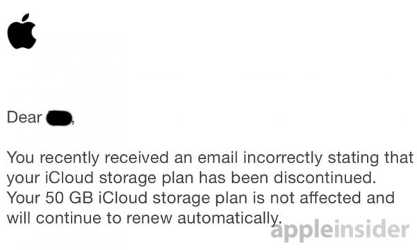 photo of Apple apologizes to users for mistakenly saying their paid iCloud subscription was canceled image