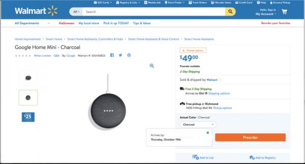 photo of Walmart accidentally leaks Google Home Mini ahead of Oct. 4 announcement image