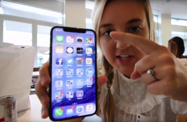 photo of iPhone X video shot at Apple HQ shows practical use of Apple Pay, Animoji image