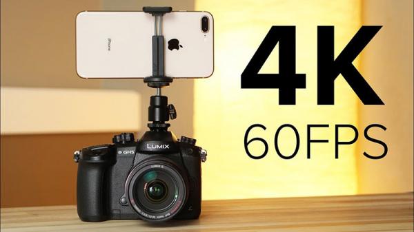 photo of Comparison: 4K 60fps video shot on iPhone 8 Plus vs. Panasonic's Lumix GH5 mirrorless camera image