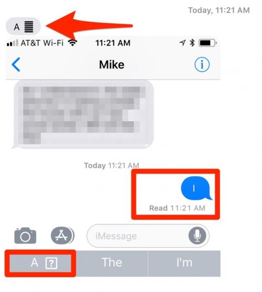 photo of 'i' spy an iOS 11 bug: Erroneous Unicode character being displayed in Messages image