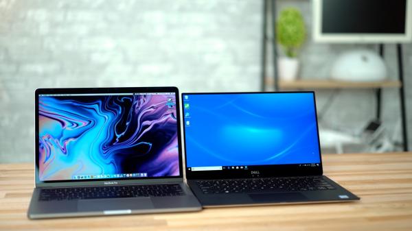 photo of Comparing the Dell XPS 13 9370 versus Apple's 2018 13-inch MacBook Pro with Touch Bar image