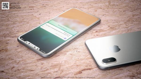 photo of Latest renders imagine the iPhone 8 in white, showing glass body + reduced bezels [Gallery] image