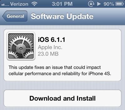 photo of Apple Releases iOS 6.1.1 for iPhone 4S Devices, Fixes 3G Issues image