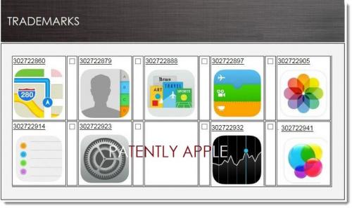 photo of Apple Files for Nine iOS 7 Icon Trademarks in China image
