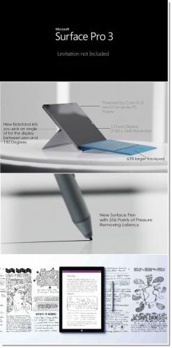 photo of Microsoft's New Surface Pro 3 Thinks it's a Notebook image