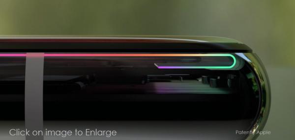 photo of Apple's Liquid Metal Backside & Flexible Wraparound OLED Display for Reducing the Bezel are Patents Fulfilled image