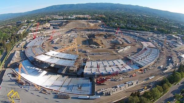 photo of Exclusive Video: Apple Campus 2 Spaceship ring rising with Lego-like interlocking slabs image