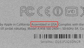 photo of Some new iMacs marked as being 'Assembled in America' image