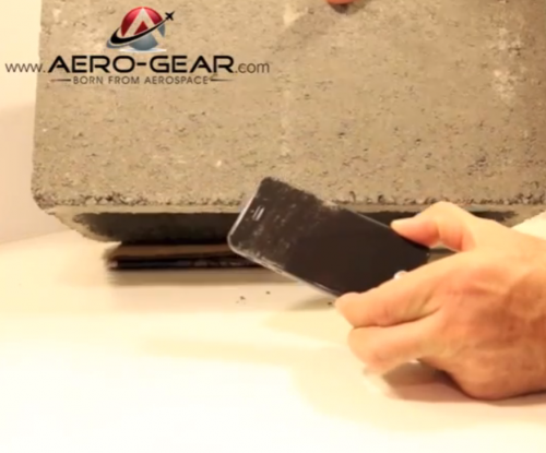 photo of Video demo of Sapphire-coated iPhone display leaves it unscratched by concrete image