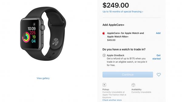 photo of Apple Watch Series 1 & Series 3 supply starts to run low ahead of Series 4 launch image
