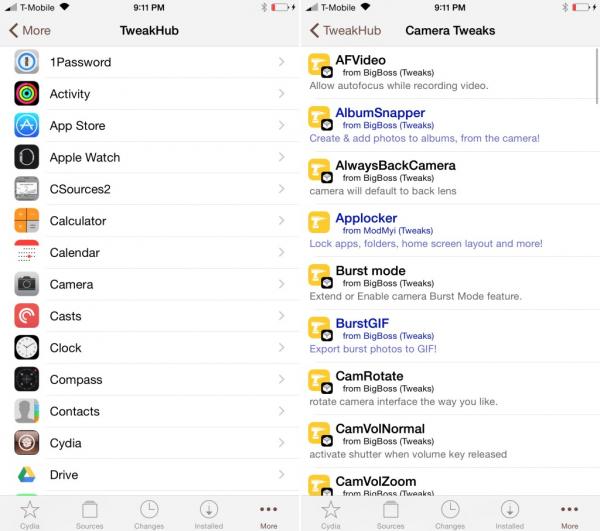 photo of TweakHub helps you discover new Cydia packages and customize Cydia tabs image