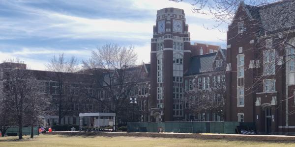 photo of Photos: Apple starts setting up for March 27 education event at Lane Tech High School image