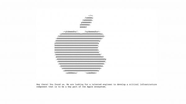photo of Apple looks for exceptional engineer with a secret job posting image