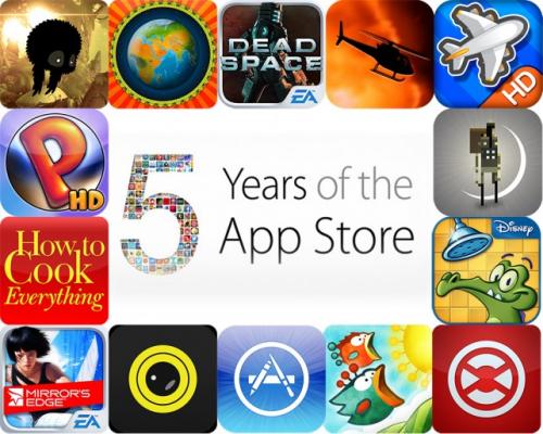 photo of All Of The Paid Apps That Went Free For The App Store’s Fifth Anniversary image