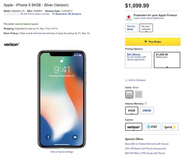 photo of Best Buy Says iPhone X Costs $100 Extra at Full Price Because Flexibility Sometimes 'Has a Cost' image