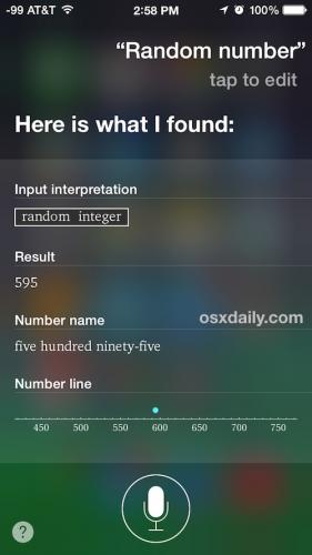 photo of Generate a Random Number with Siri image