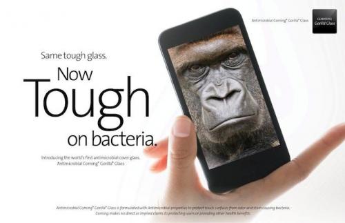 photo of CES 2014: Corning Announces Antimicrobial Gorilla Glass to Fight Germs on Mobile Devices image