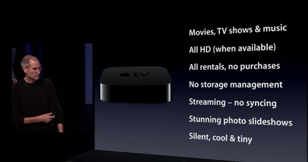 photo of Apple TV, imagined by Steve Jobs to be Apple's 