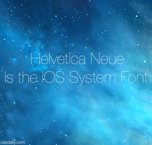 photo of Make Modern Designs with the iOS 7 System Font, Helvetica Neue image