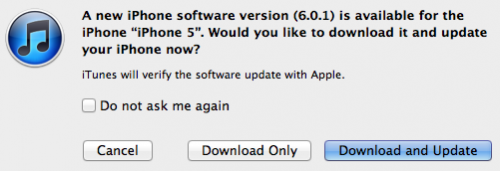 photo of Apple Releases iOS 6.0.1 with Fixes for Keyboard Screen Glitch, Camera Flash Issues, and More image