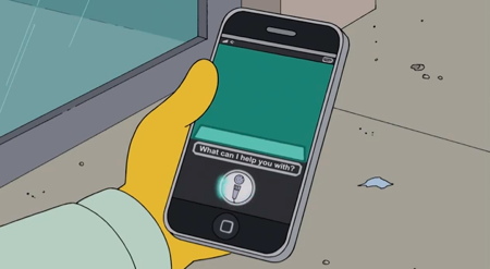 photo of The Simpsons pokes fun at Siri image
