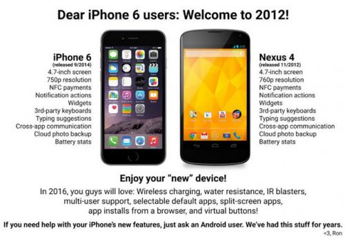 photo of Infographic hilariously compares two-year-old Nexus 4 with iPhone 6 image