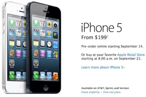 photo of iPhone 5 Pre-orders Set to Begin at 12:01 AM Pacific Time Tomorrow image