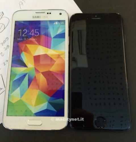photo of Physical iPhone 6 Mockup Compared to Galaxy S5 in New Images image