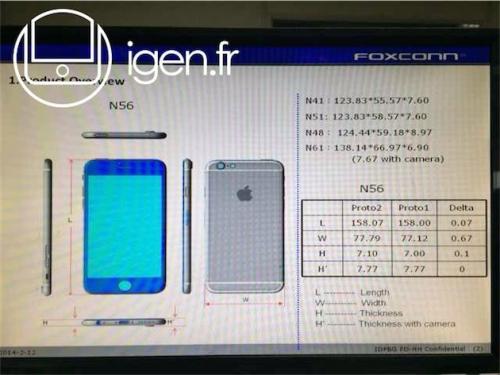 photo of Foxconn factory leaks complete iPhone 6 dimensions image