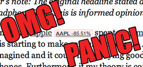 photo of Forbes says AAPL is down 85%, isn't quite sure how stock splits work image