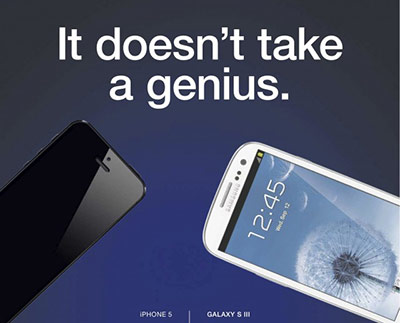 photo of Samsung takes aim at iPhone 5 in new print ad image