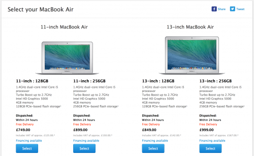 photo of Apple’s MacBook Air lineup updated with new Haswell processors, now starts at $899 image