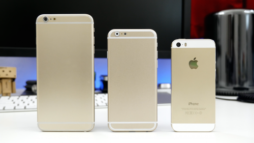 photo of 5.5-Inch iPhone 6 mockup compared to iPhone 5s and other Android phablets (Video) image