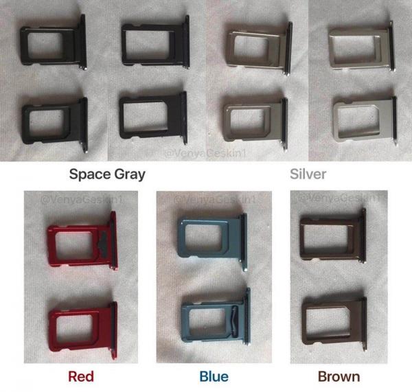 photo of Leaked Images of Alleged SIM Trays for 6.1-Inch iPhone Depict Five Color Options image