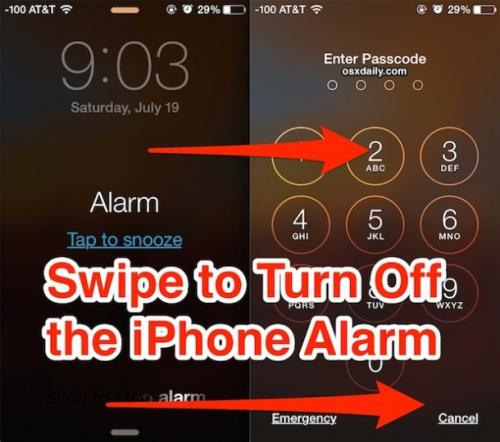 photo of Quickly Turn Off the iPhone Alarm Clock with a Swipe image