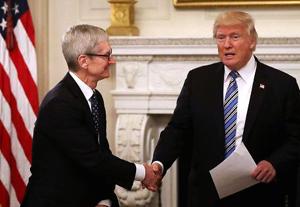 President Trump says Apple CEO Tim Cook…