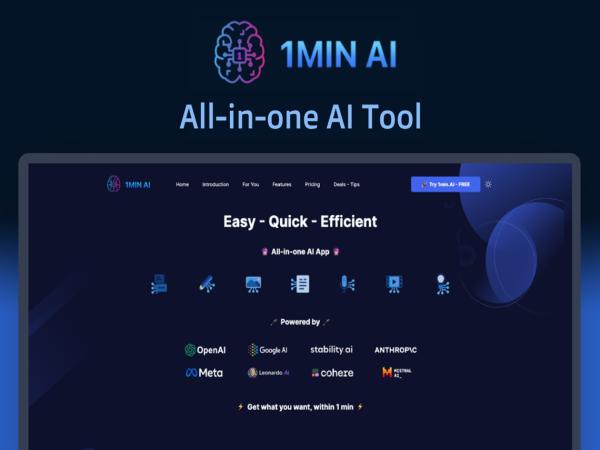 photo of One AI app, many tools—including ChatGPT & Claude—just $70 for lifetime access image