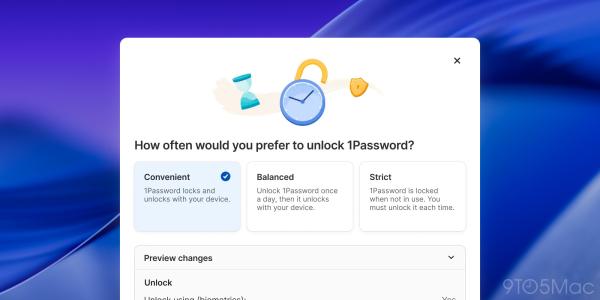 1Password now lets you auto-unlock your vault when you…