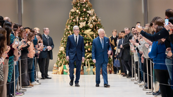 King Charles III visits Apple’s U.K. headquarters