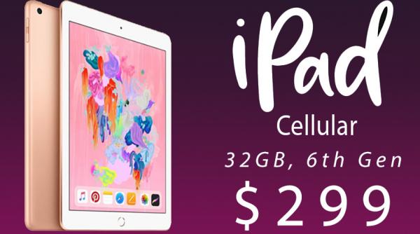 photo of Amazon drops 2018 iPad with Cellular to $299, lowest price ever image