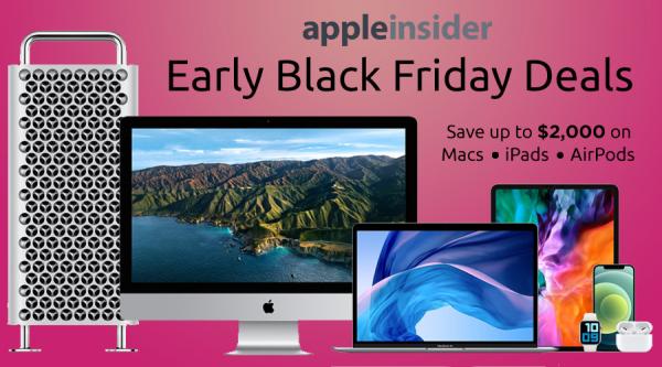 photo of Early Black Friday sale knocks up to $2,000 off Macs, iPads, AirPods, Apple Watches image