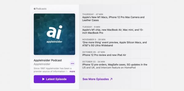 photo of Apple launches new embeddable web player for Podcasts image