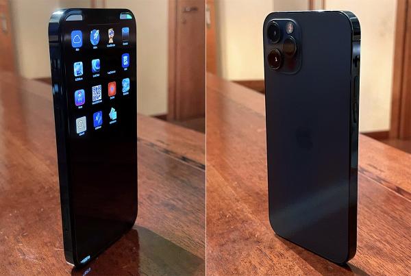 photo of Images of alleged prototype iPhone 12 Pro in Pacific Blue leak online image