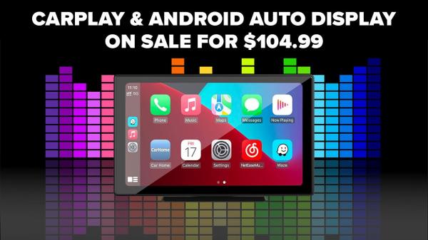 This wireless Apple CarPlay display is still on sale for $104.99