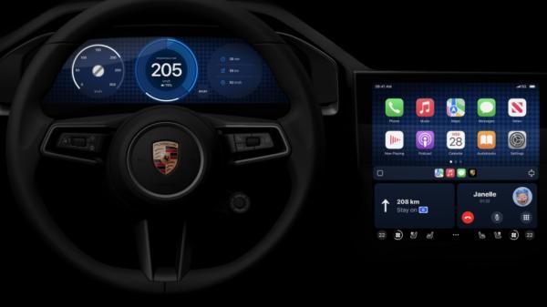 photo of Apple shows off next generation CarPlay in Porsche and Aston Martin cars image