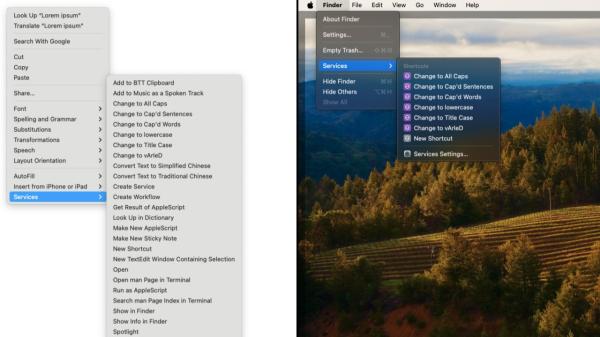 photo of How to use the Services menu across macOS apps image