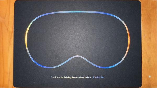 photo of Here's what the Apple Vision Pro thank you card looks like image